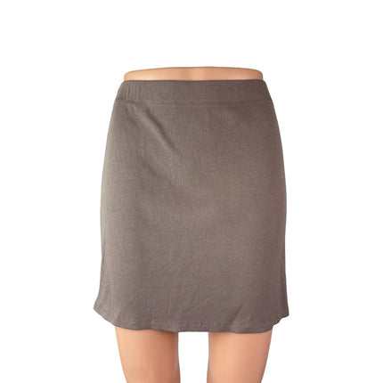 Aritzia Wilfred Free Women's Gray High Rise Office Mini Straight Pencil Skirt S