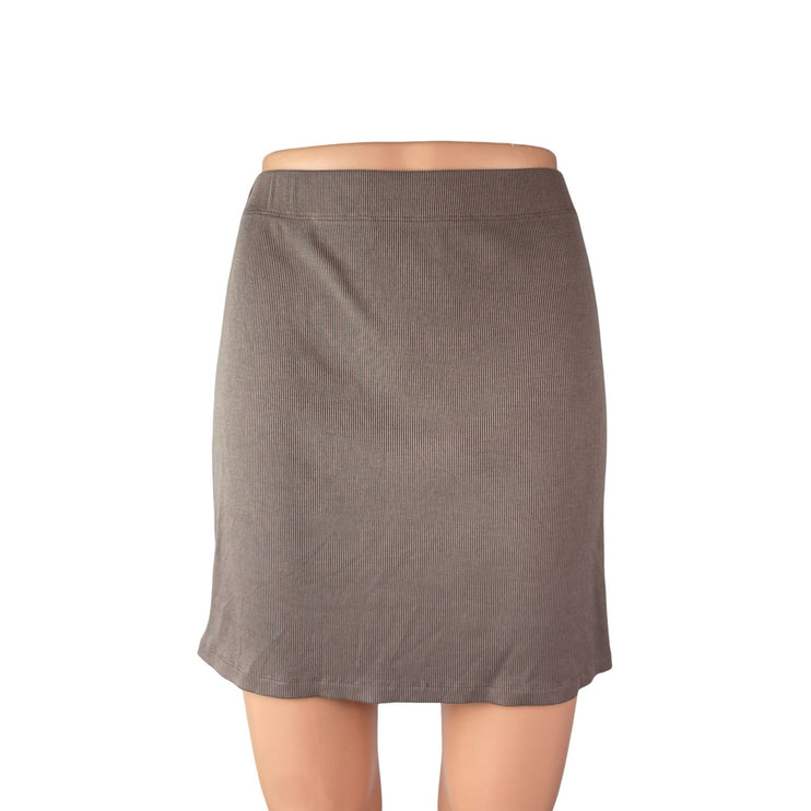 Aritzia Wilfred Free Women's Gray High Rise Office Mini Straight Pencil Skirt S