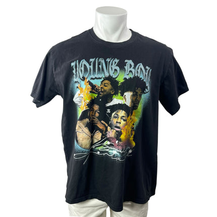 Never Broke Again Men's Black NBA YoungBoy Graphic Music T Shirt Tee Top Size XL