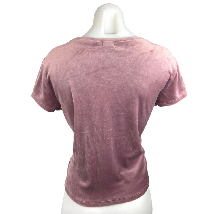 Garage Pink Round Neck Soft Pullover Short Sleeve Basic T Shirt Top Tee Size M