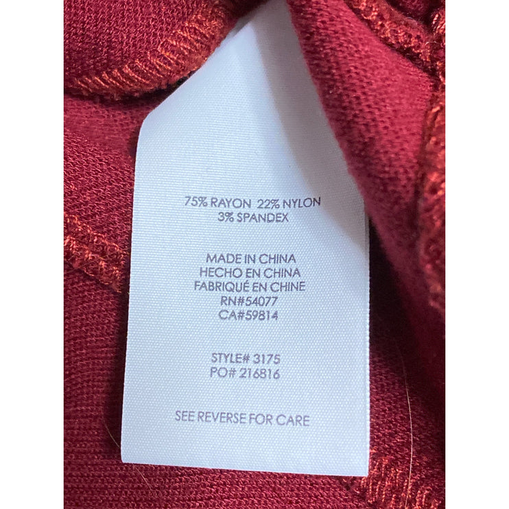 Cabi Women's Red Long Sleeve Button Down Collared Blazer Coat Suit Jacket Size 4