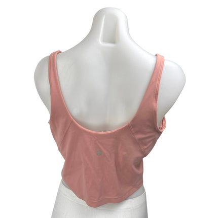 Lululemon Align Pink Sleeveless V Neck Cami Camisole Athletic Tank Crop Top 14