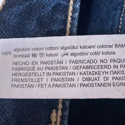 Zara Women's Blue Pleated High Waisted Mini A-Line Flared Denim Jeans Skirt XS