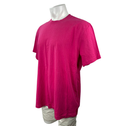 J.Crew Re-Imagined Men's Pink Crew Neck Short Sleeve Basic Tee T-Shirt Top Sz XL