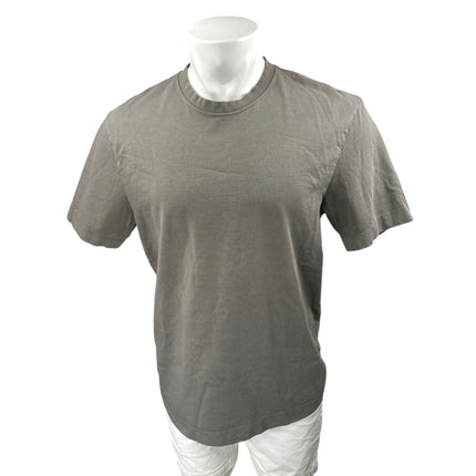 Zara Men's Gray Short Sleeve Crew Neck Slim Fit Casual Tee T-Shirt Top Size L