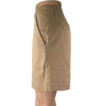 NEW Banana Republic Tan Khaki High Waisted Wide Leg Mini Casual Shorts Size 14