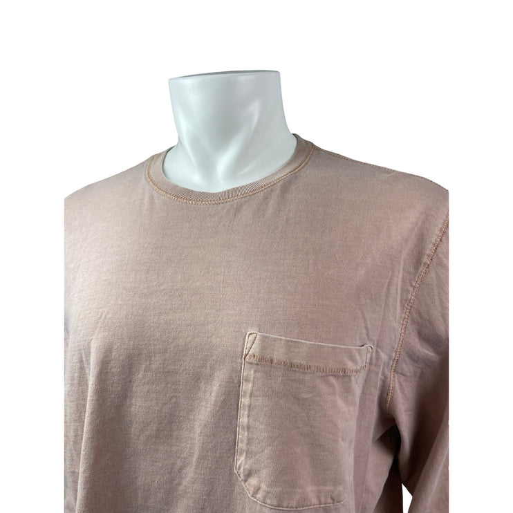 Goodfellow & Co Men's Beige Long Sleeve Pocket Sweater Sweatshirt T-Shirt Top XL