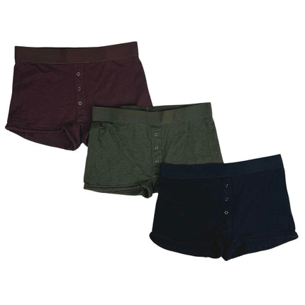 Richer Poorer Black Brown Green 3 Pc Lot Set Boxer Brief Shorts Underwear Size S