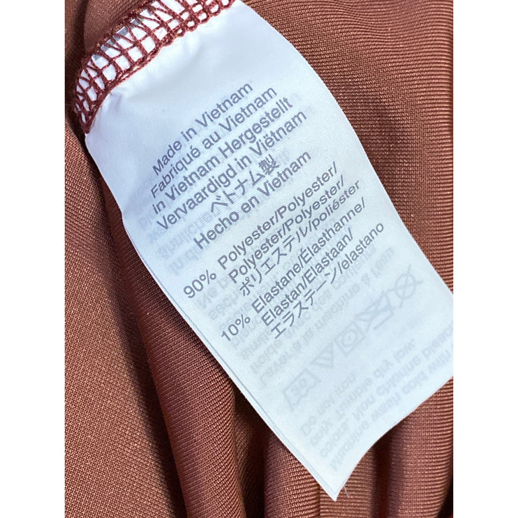 Madewell Women's Brown Velvet Velour Sleeveless V-neck Boxy Crop Tank Top Size S