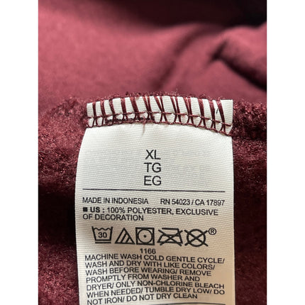 Old Navy Women's Red Faux Sherpa Fleece Half Zip Pullover Sweater Top Size XL