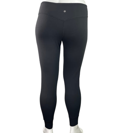 Lululemon Women's Black High Rise Activewear Athletic Yoga Leggings Pants Sz 12