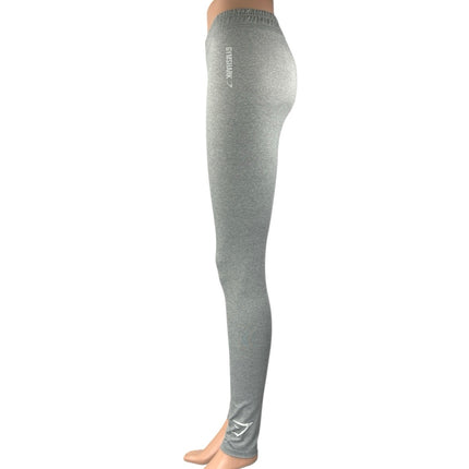 Gymshark Women's Gray Mid Rise Yoga Gym Workout Athletic Leggings Pants Size S