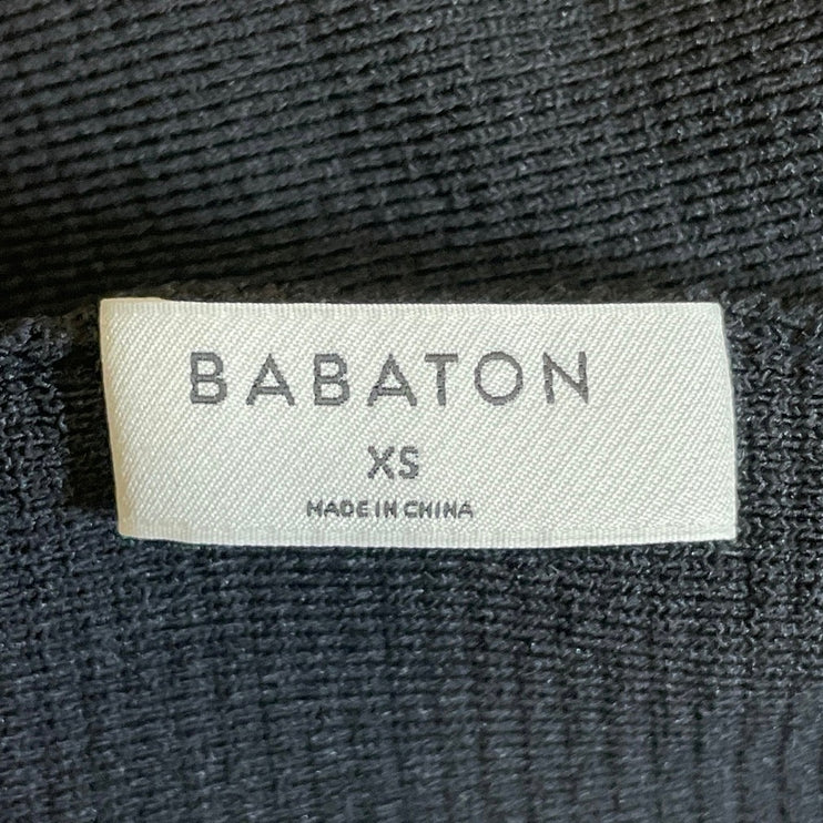 Aritzia Babaton Black Sculpt Knit Yoga Gym Athletic Activewear Crop Tank Top XS