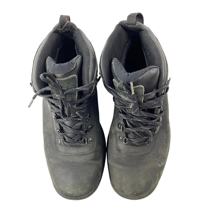Timberland Flume Mens Black Lace Up Round Toe Mid Top Waterproof Hiking Boots 11
