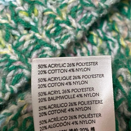 Urban Outfitters Kimchi Blue Space Station Cream Green Chunky Knit Sweater Top M
