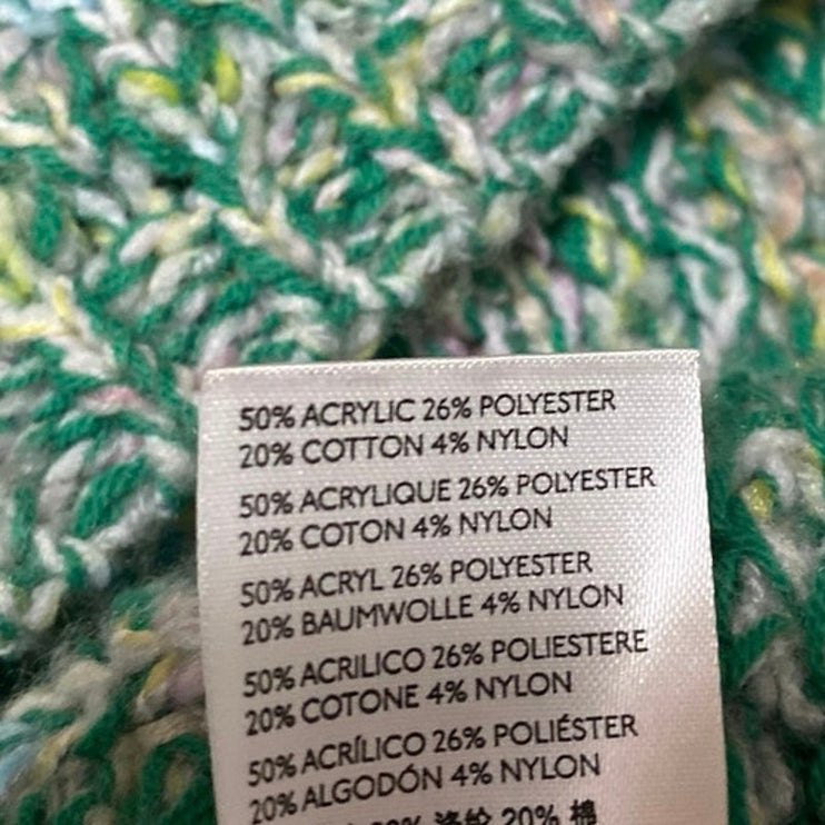 Urban Outfitters Kimchi Blue Space Station Cream Green Chunky Knit Sweater Top M