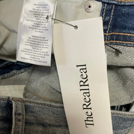 NEW Current Elliott The Vanessa Blue Gray Two Tone Straight Denim Jean Pants 26