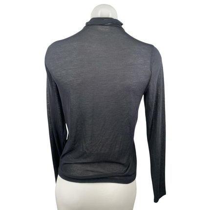 Abercrombie & Fitch Women's Black Turtleneck Long Sleeve Slim Fit Sweater Top S