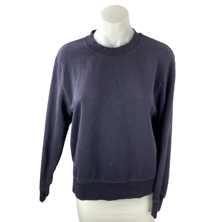 Cos Womens Dark Purple Oversized Crew Neck Long Sleeve Sweater Sweatshirt Top XS