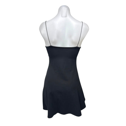 Angie Black Sleeveless Scoop Neck Cami Camisole Skater A Line Mini Dress Size S