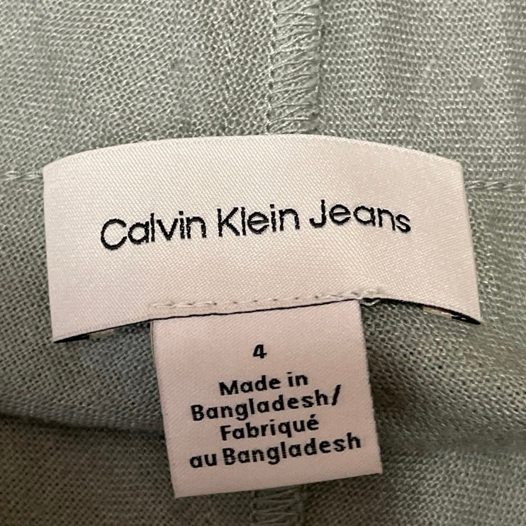 Calvin Klein Women's Green High Waist Mini Tennis Golf Skort Skirt Shorts Size 4