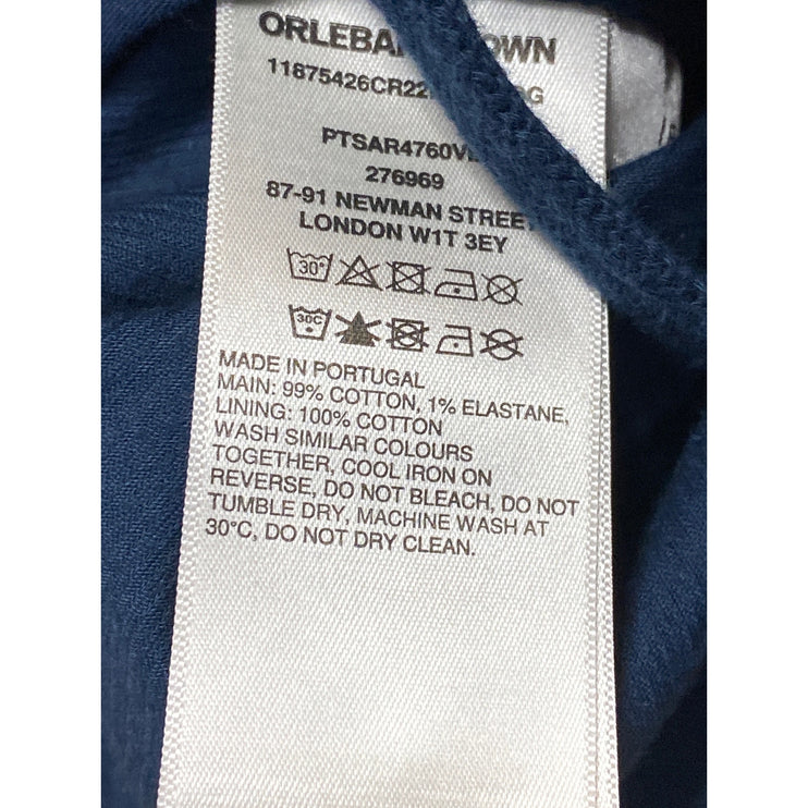 Orlebar Brown Men's Blue Corduroy Mid Rise Cuffed Hem Casual Chino Shorts Sz 30