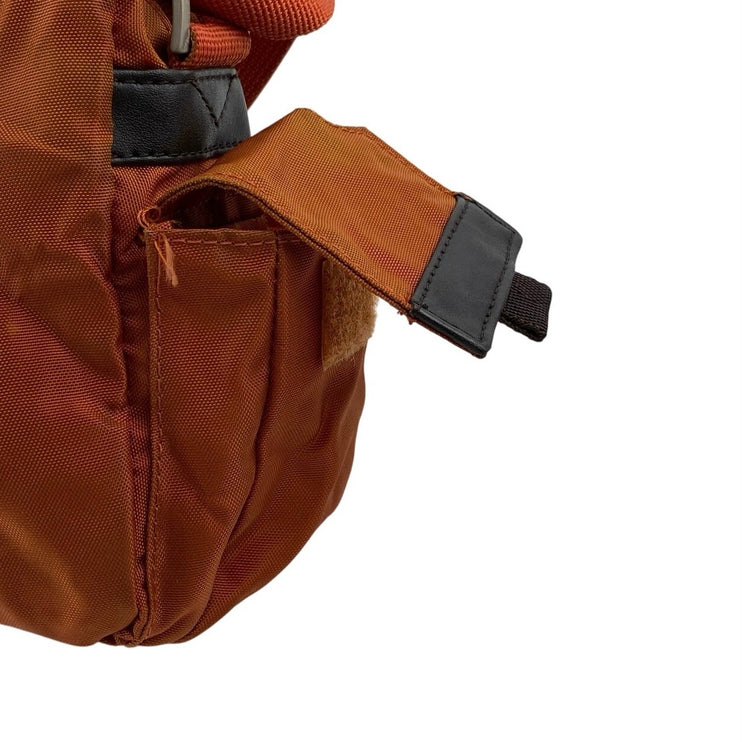 Nine West Unisex Coral Nylon Messenger Pockets Adjustable Crossbody Handbag OS