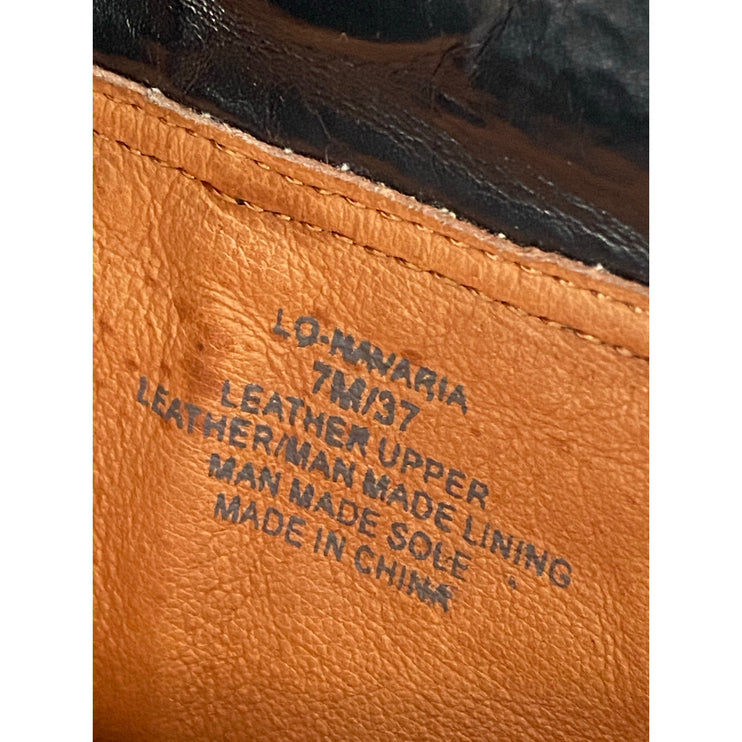 Louise Et Cie Navaria Women's Black Calf Leather Block Heel Knee High Boots Sz 7