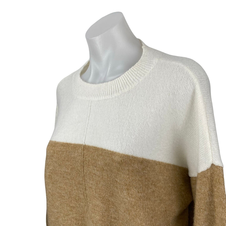 Vince Camuto Women's Color Block Crew Neck Long Sleeve Sweatshirt Sweater Top S