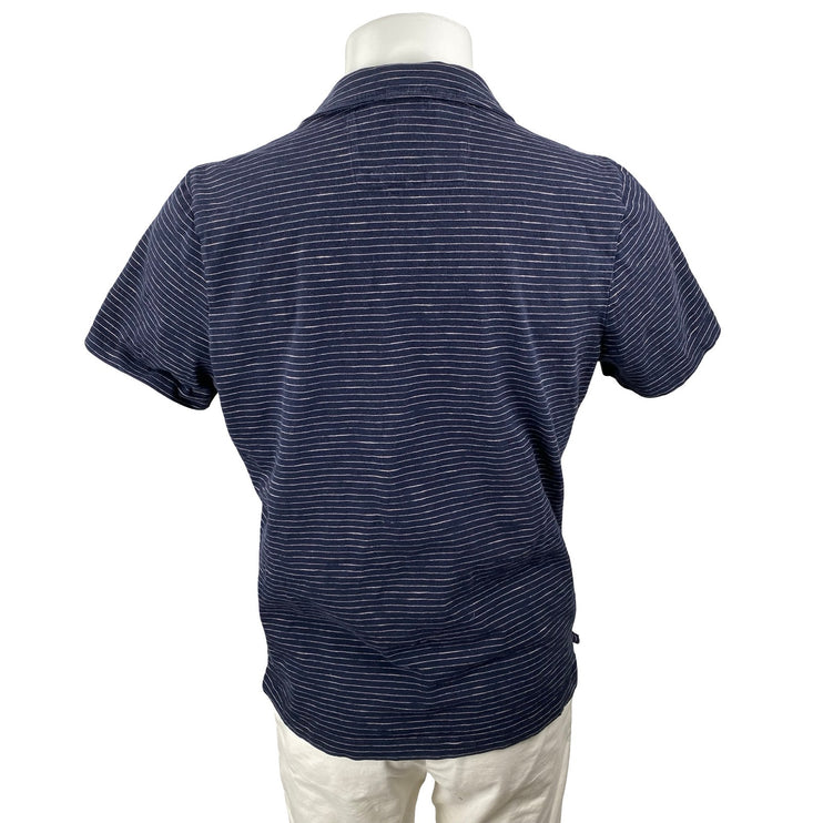 Banana Republic Relwen Jersey Men's Stripe Short Sleeve Classic Polo Shirt Top M