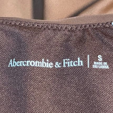 Abercrombie & Fitch Women's Brown Ruched Underwire Bikini Swimwear Set Size S/M