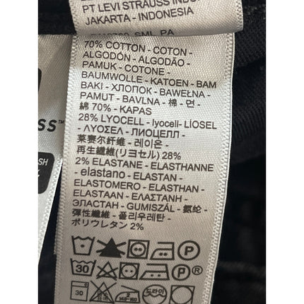 Levi's Men's Black High Rise Slim Fit Straight Skinny Denim Jeans Pants W31 L32