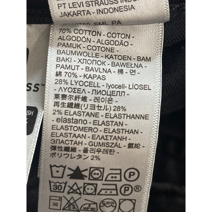 Levi's Men's Black High Rise Slim Fit Straight Skinny Denim Jeans Pants W31 L32