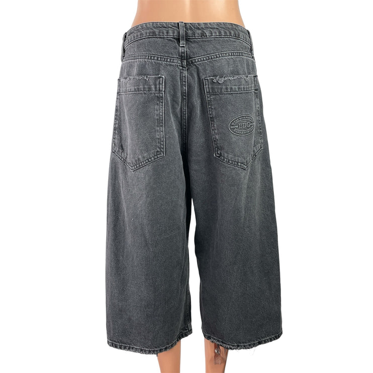 Urban Outfitters BDG Women's Black High Rise Wide Leg Baggy Crop Denim Jeans 27