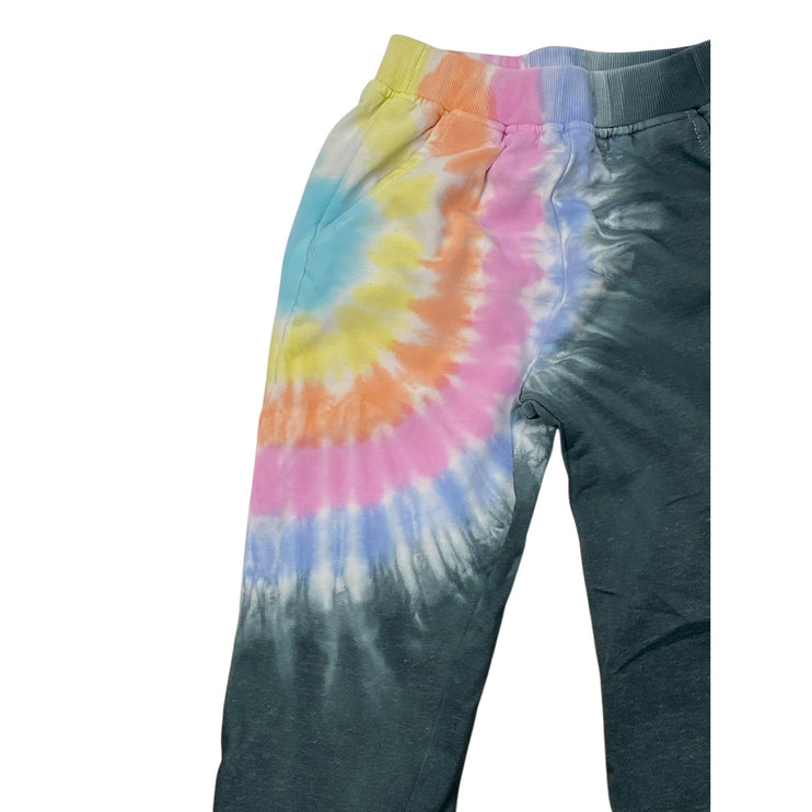 Lola + The Boys Happy Tie Dye Kids Girls Multicolor Jogger Trouser Sweat Pants 8