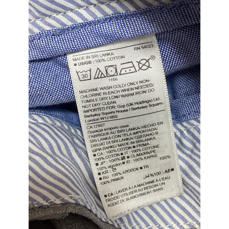 Banana Republic Emerson Men's Gray Mid Rise Slim Straight Chino Khaki Shorts 30