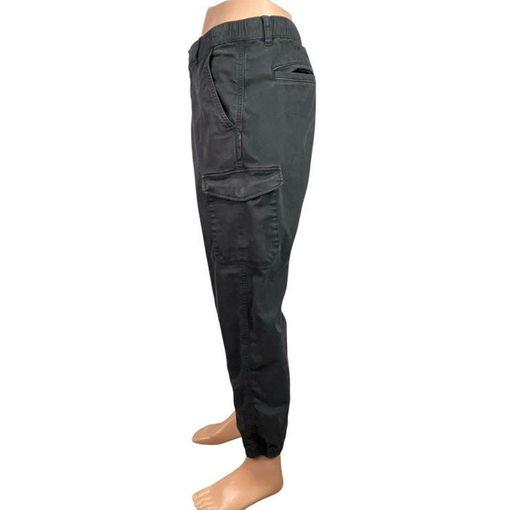 Uniqlo Men's Dark Gray Mid Rise Tapered Slim Fit Cargo Jogger Pants Size 30