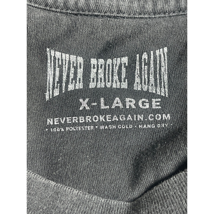 Never Broke Again Men's Black NBA YoungBoy Graphic Music T Shirt Tee Top Size XL