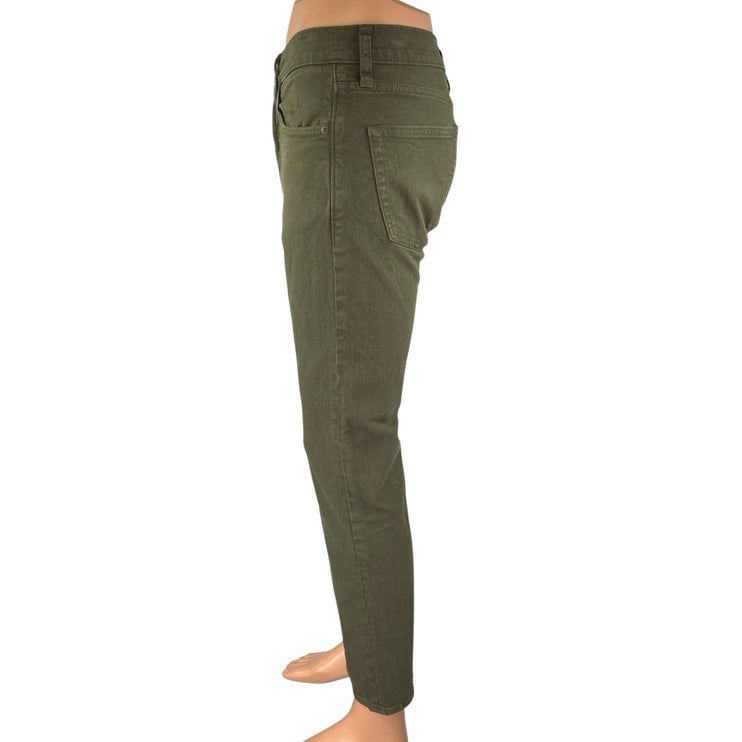 J.Crew 484 Men's Olive Green Slim Fit Straight Stretch Denim Jeans Size 30x30