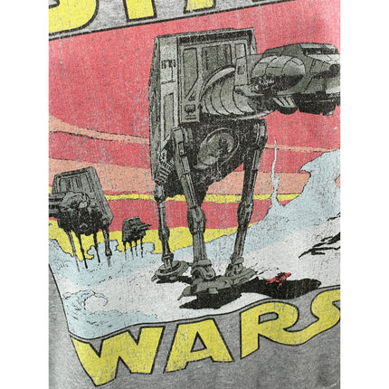 Star Wars Classic AT-AT Crew Gray Graphic Long Sleeve Sweatshirt Top Size S[