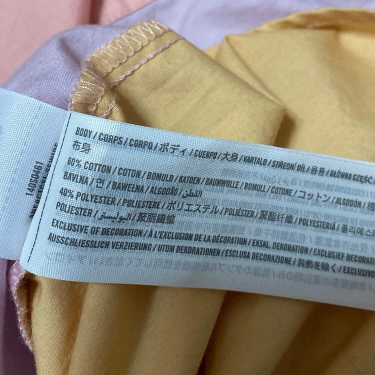 Abercrombie & Fitch Multicolor Colorblock Long Sleeve Button Down Shirt Top Sz S