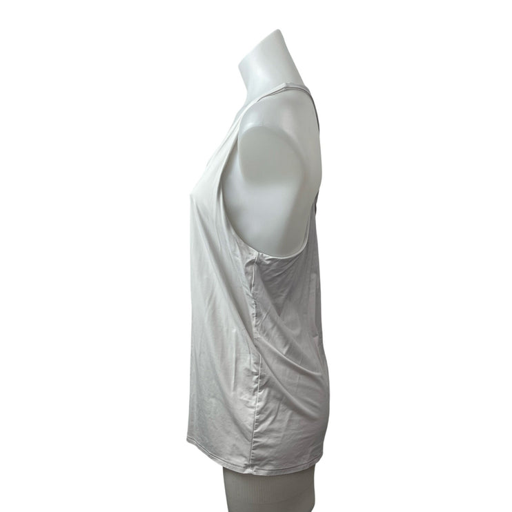 Alo Yoga Women's White Sleeveless Racerback Workout Athletic Tank Top Size M/L