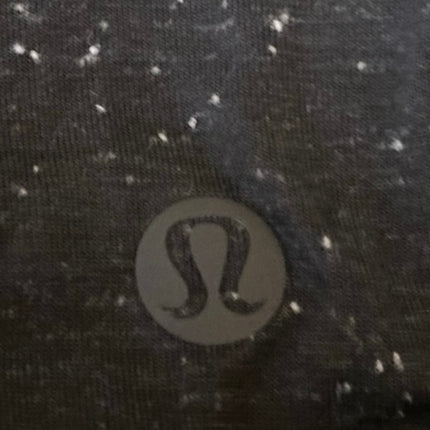 Lululemon Time To Restore Black Speckled Sleeveless Mock Neck Tie Tank Top 4