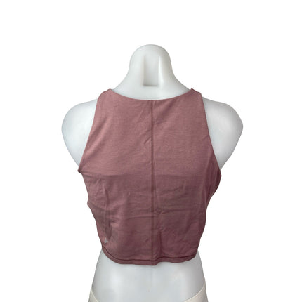 Old Navy Snug Women's Pink Sleeveless Yoga Athletic Activewear Crop Tank Top L