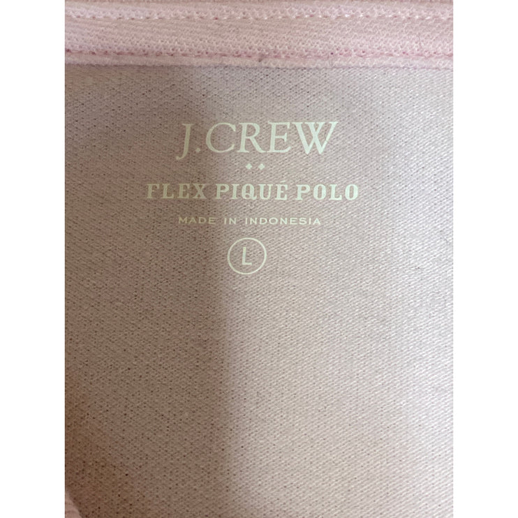 J.Crew Flex Pique Men's Pink Short Sleeve Golf Casual Polo Shirt Top Size L
