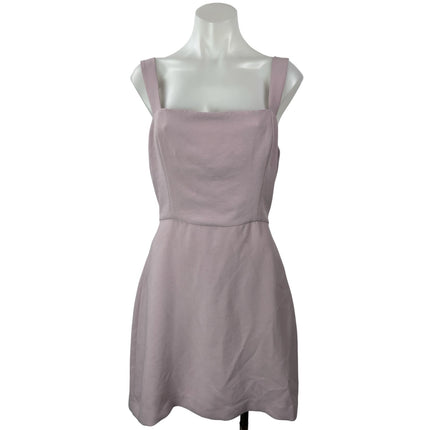Aritzia Wilfred Lilac Purple Sleeveless Square Neck Fit & Flare Mini Dress 10