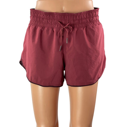 Lululemon Choose a Side Short Red Workout Yoga Gym Athletic Running Shorts Sz S
