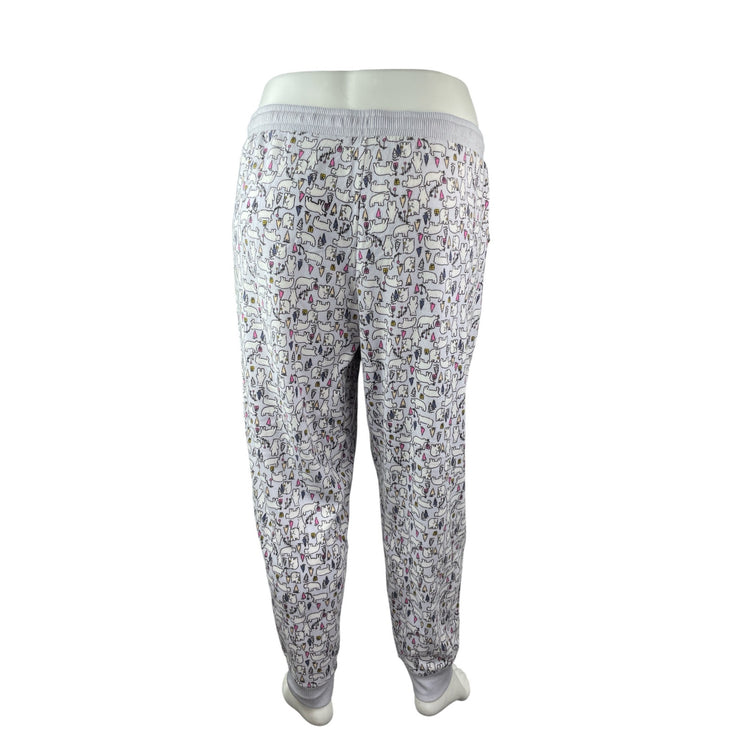 Cuddl Duds Women's Gray Polar Bears Long Sleeve Sweater Pajama Pants Set Size 3X