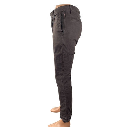Orlebar Brown Men's Gray High Rise Straight Leg Utility Chino Trousers Pants 30