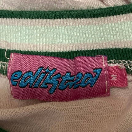 Edikted Women's Pink California V-Neck Long Sleeve Oversize Baseball T-Shirt M